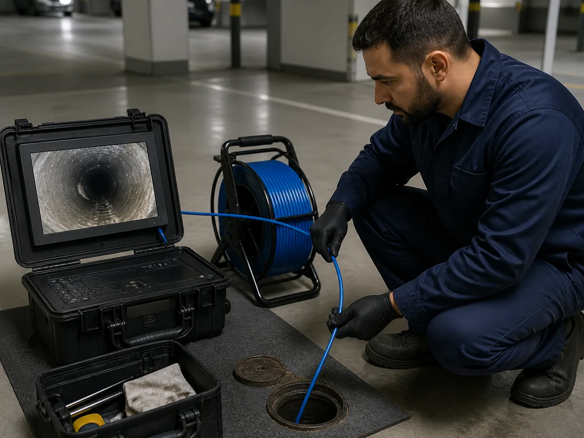Equipamento profissional para inspeção de tubulação