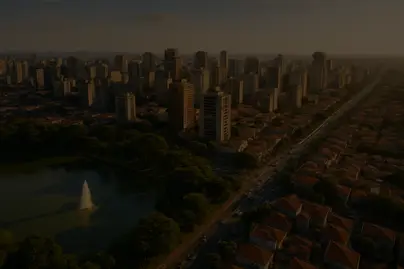 Vista da cidade de Suzano